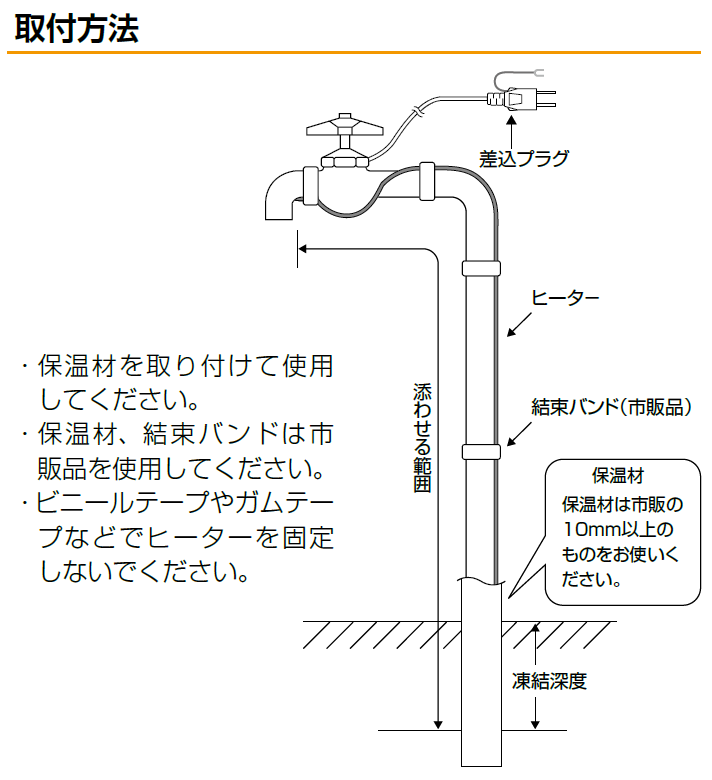 リアル 日本電熱 水道凍結防止帯 25m